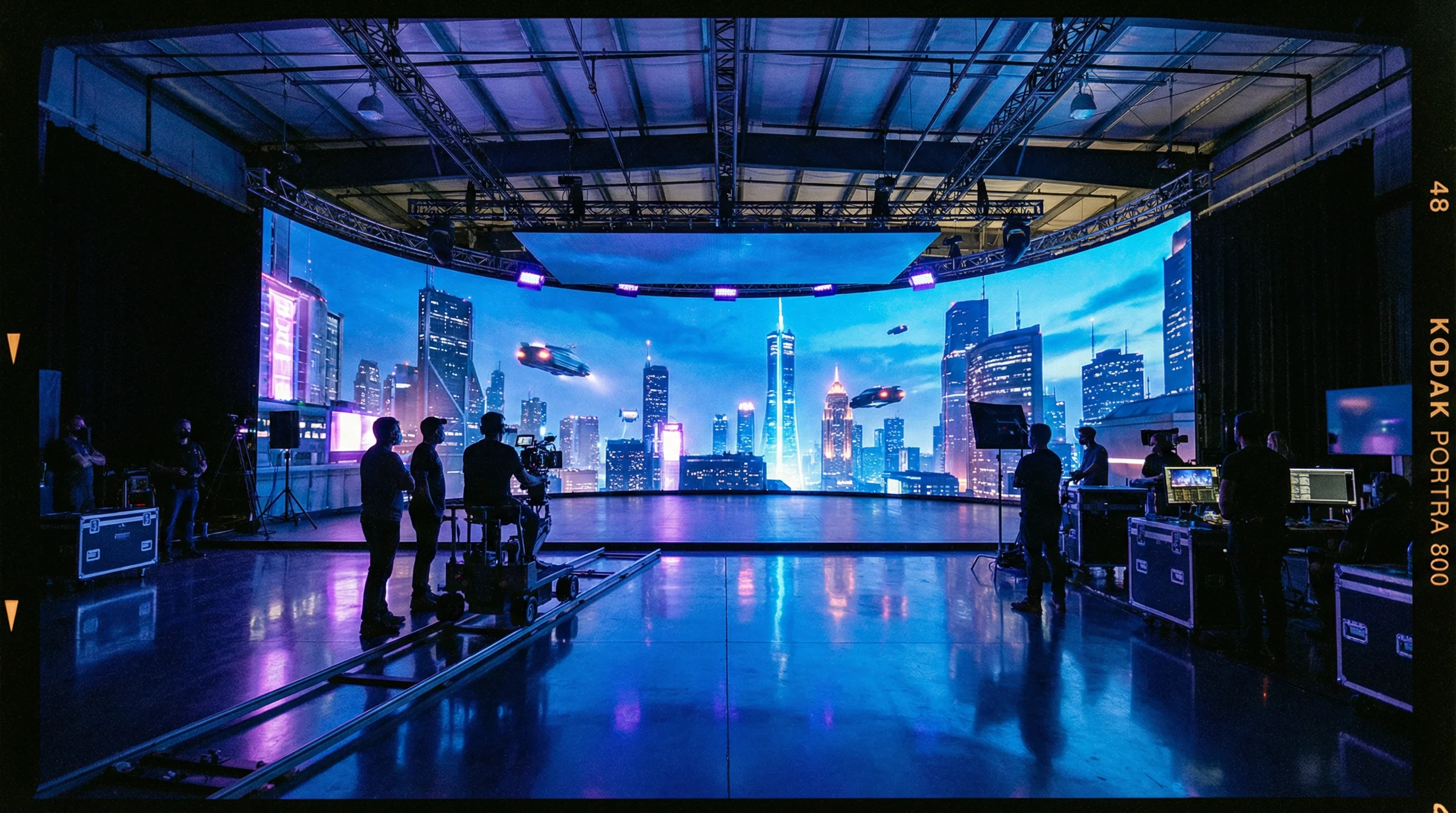 暗网-暗网禁区虚拟制片LED Volume舞台全景展示